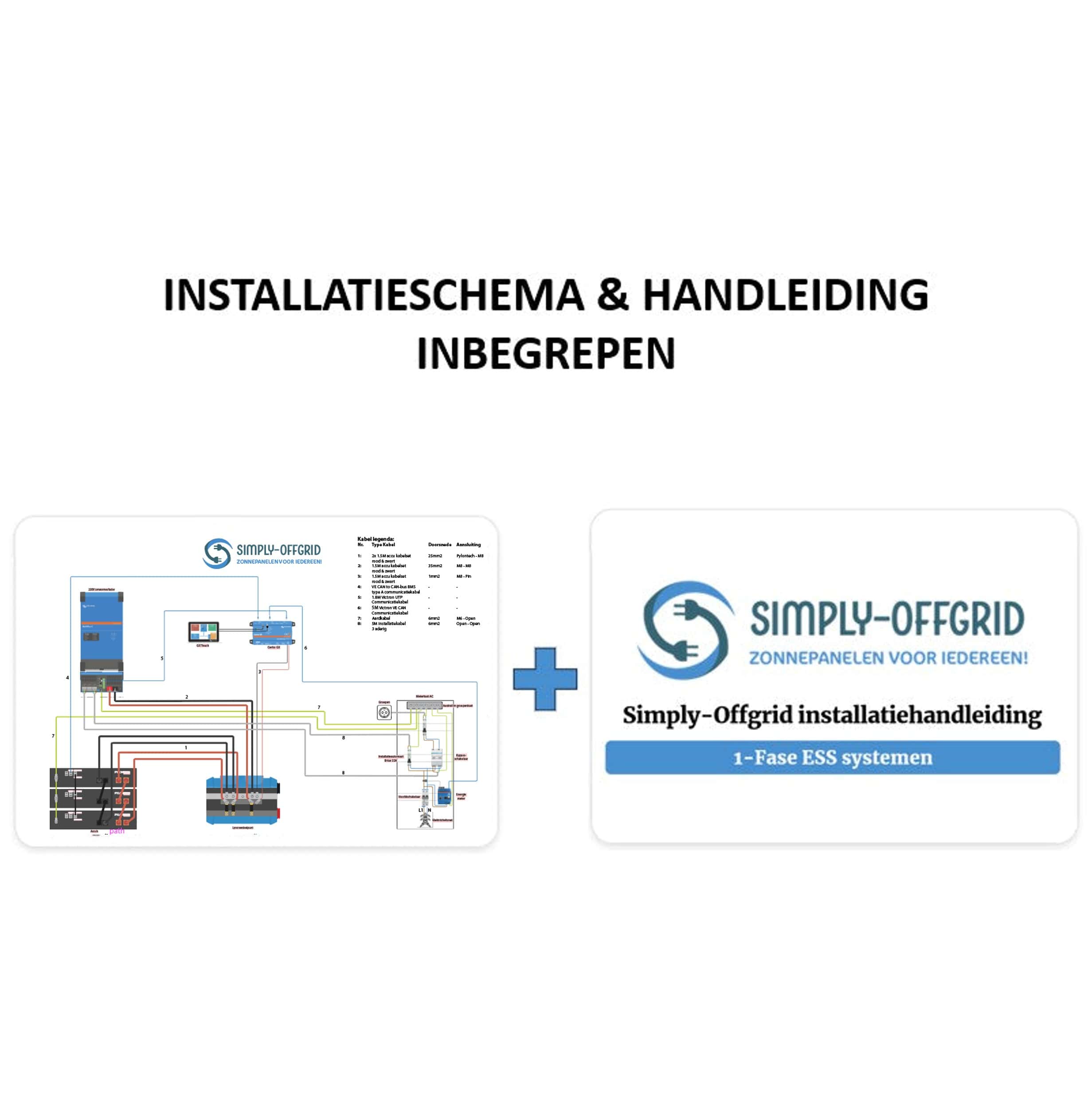 Victron Thuisbatterij 1-fase ESS | 5-15 kWh | 4-6 KW