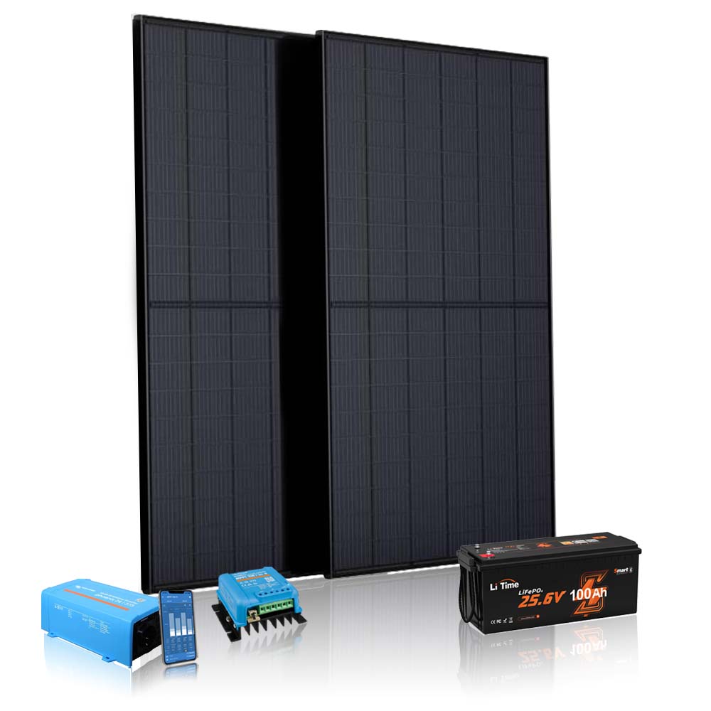 Kleine off-grid set met 2 panelen