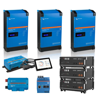 Victron 3x Multiplus II 3000 3-fase ESS thuisbatterij