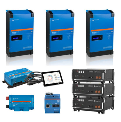 Victron 3x Multiplus II 5000 3-fase ESS thuisbatterij