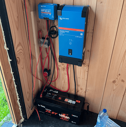 Kleine off-grid set met 4 panelen