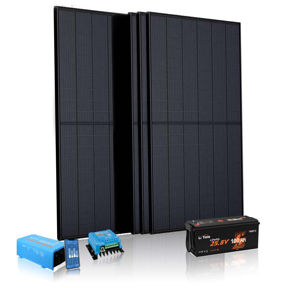 Kleine off-grid set met 4 panelen